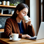 Blogger**

"A professional female blogger in a cozy cafe setting, laptop open, sipping coffee, fully clothed in modest attire, safe for work, appropriate content, perfect anatomy, natural pose, writing a blog post. Soft, natural lighting. professional, family-friendly"

**